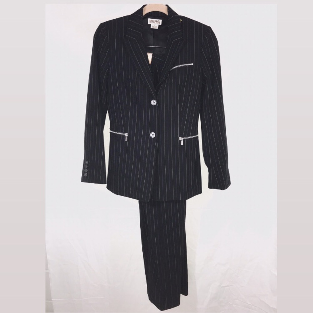 Michael Kors Striped Suit with zippers